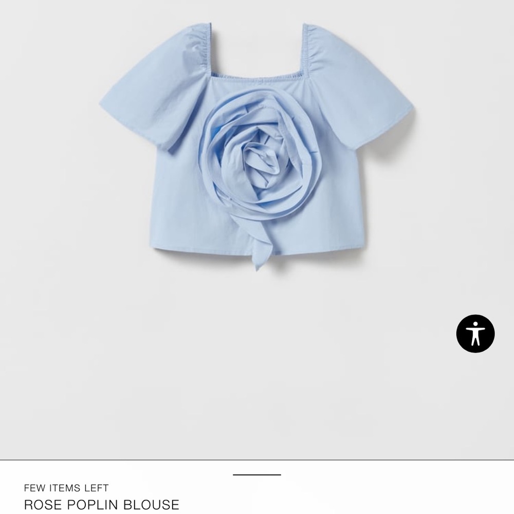 Zara Rose Poplin Shirt